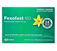 Fexofast 180mg 10 tablets (Pharmacy Only)